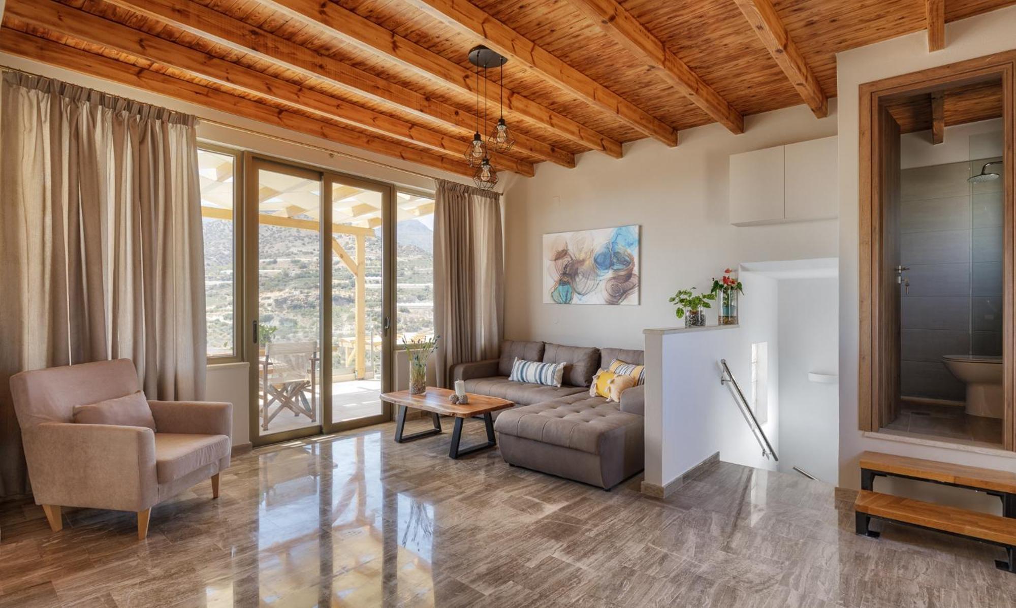 Mediterranean View Villa Makrýgialos エクステリア 写真