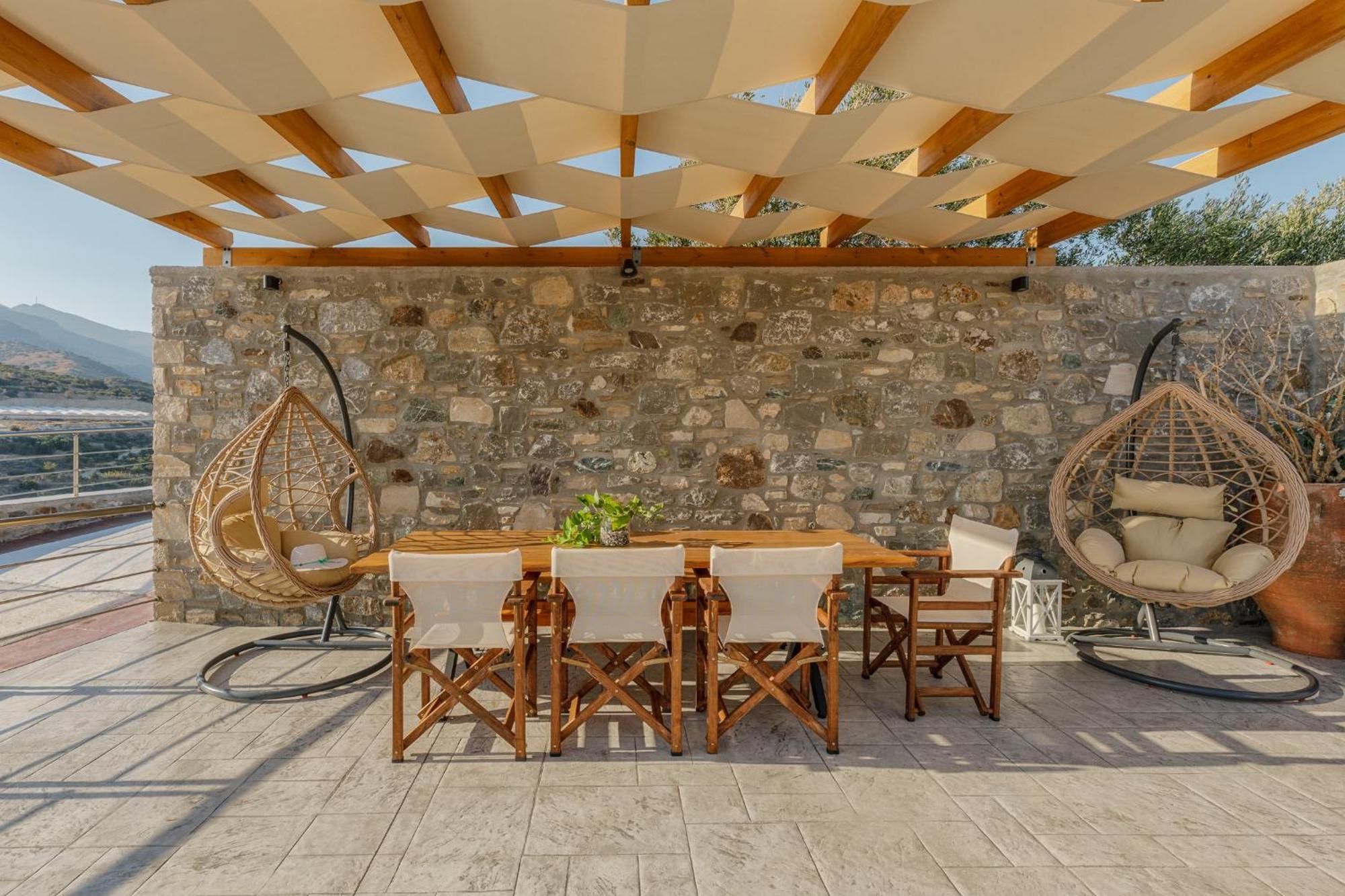 Mediterranean View Villa Makrýgialos エクステリア 写真