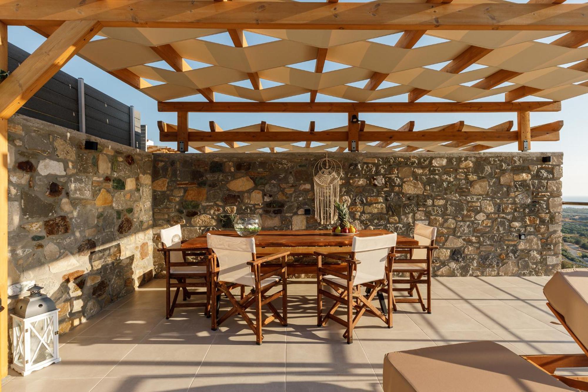 Mediterranean View Villa Makrýgialos エクステリア 写真