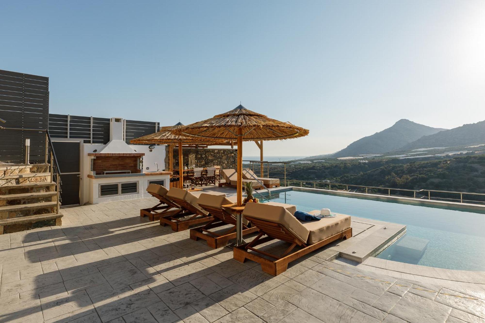 Mediterranean View Villa Makrýgialos エクステリア 写真