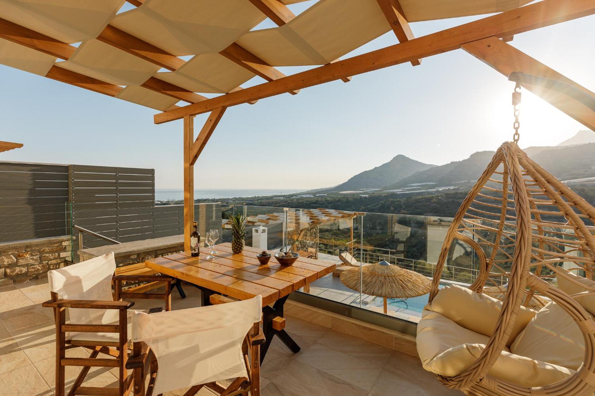 Mediterranean View Villa Makrýgialos エクステリア 写真