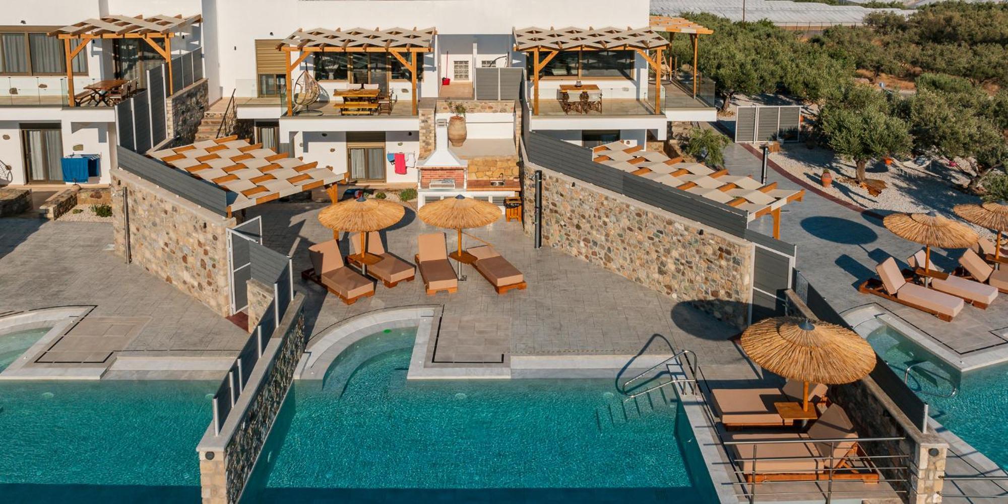 Mediterranean View Villa Makrýgialos エクステリア 写真
