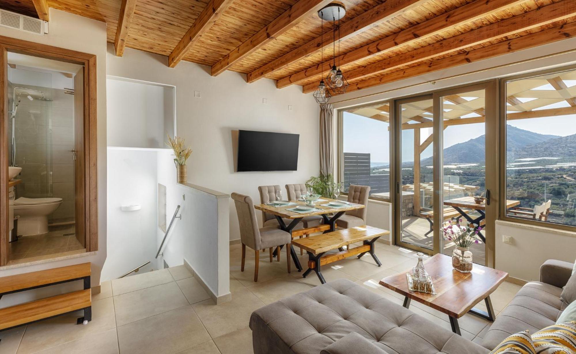 Mediterranean View Villa Makrýgialos エクステリア 写真