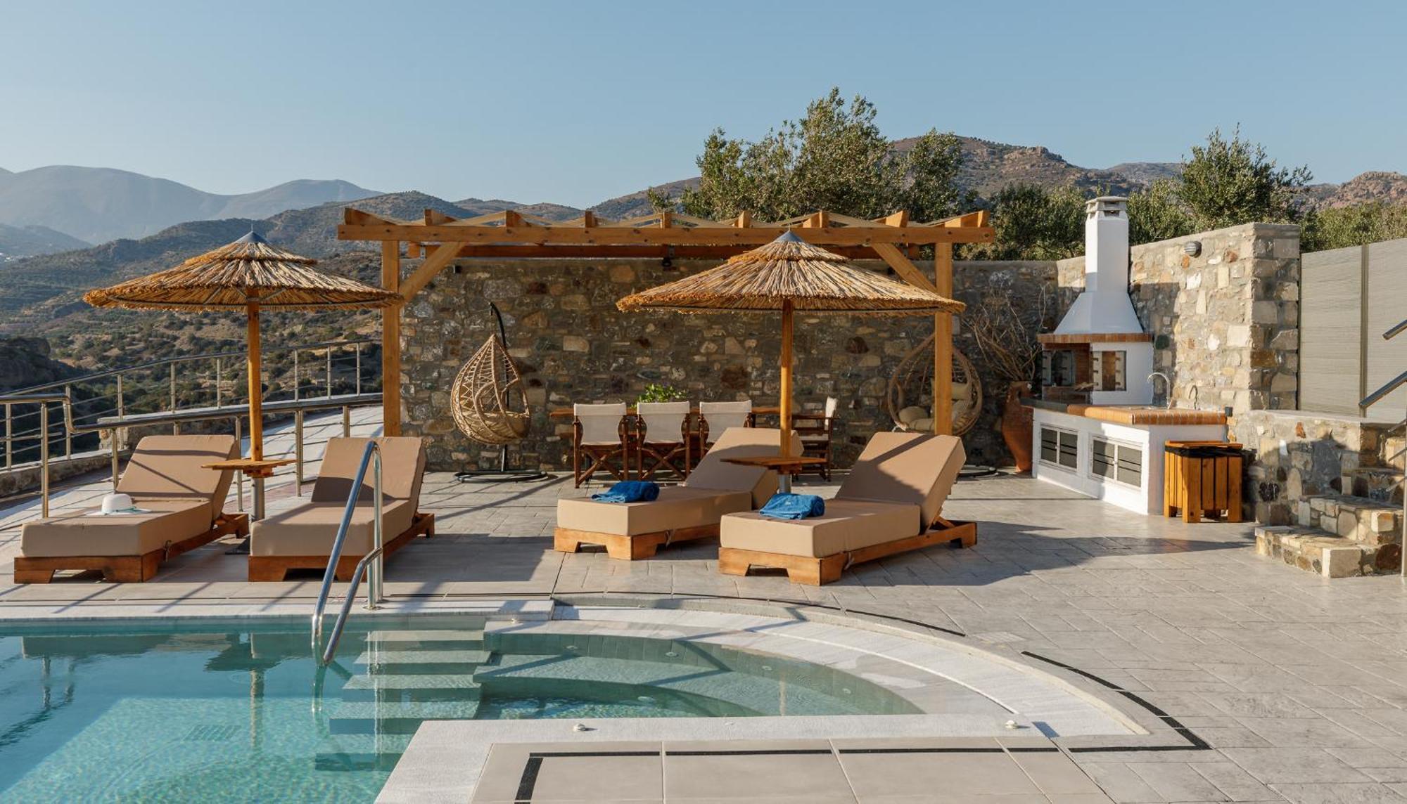 Mediterranean View Villa Makrýgialos エクステリア 写真