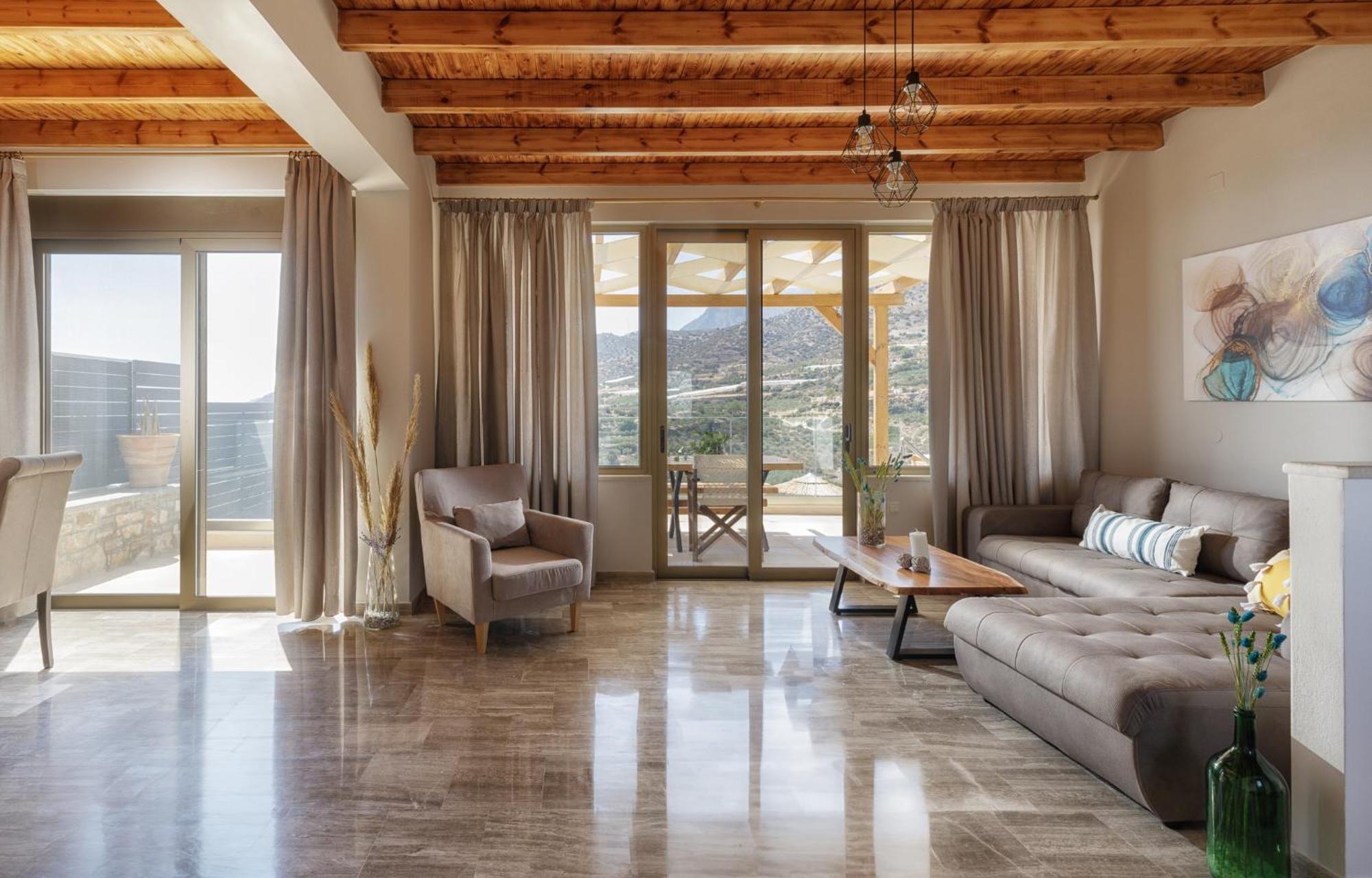 Mediterranean View Villa Makrýgialos エクステリア 写真