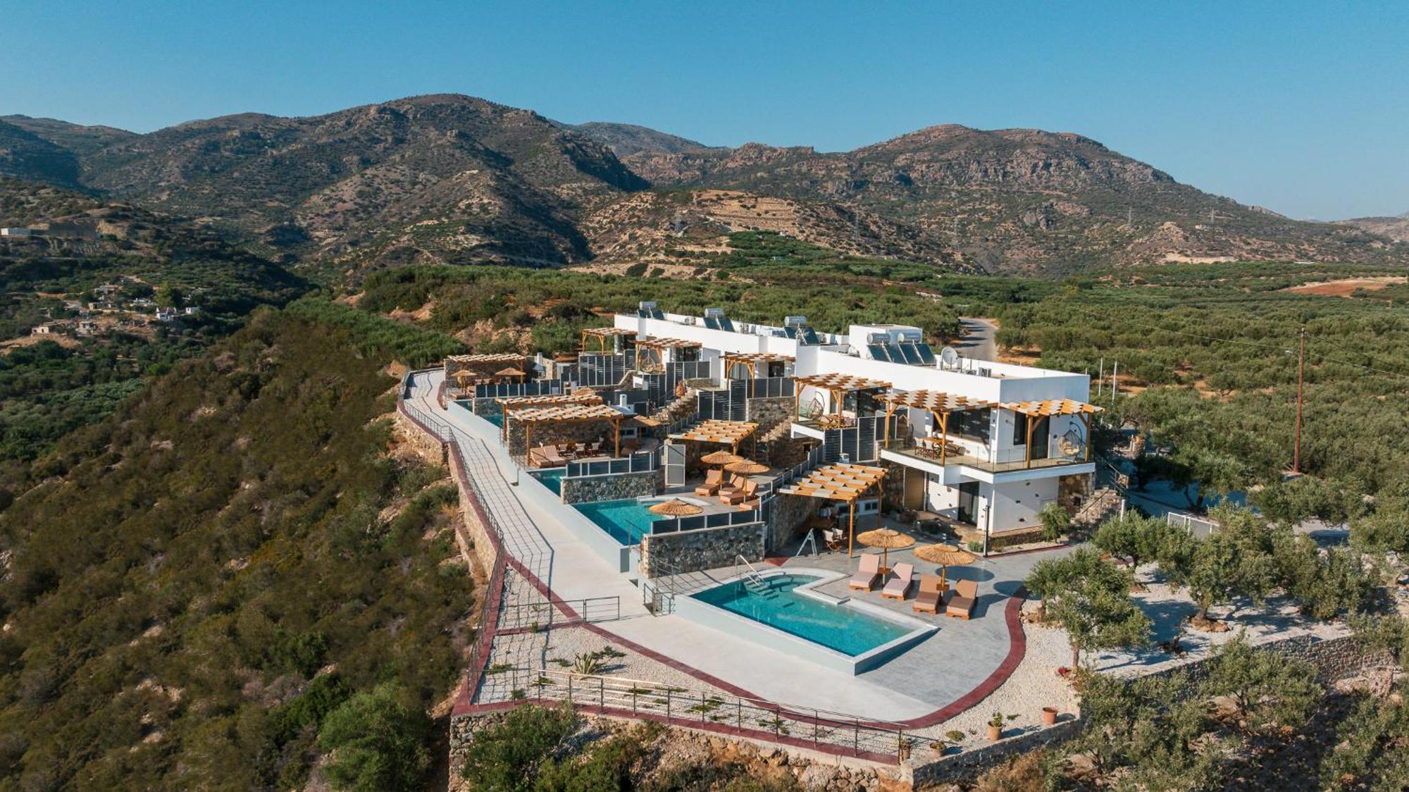 Mediterranean View Villa Makrýgialos エクステリア 写真