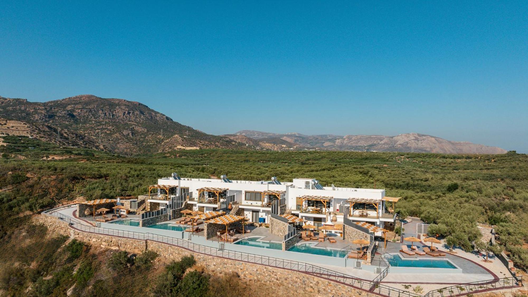 Mediterranean View Villa Makrýgialos エクステリア 写真