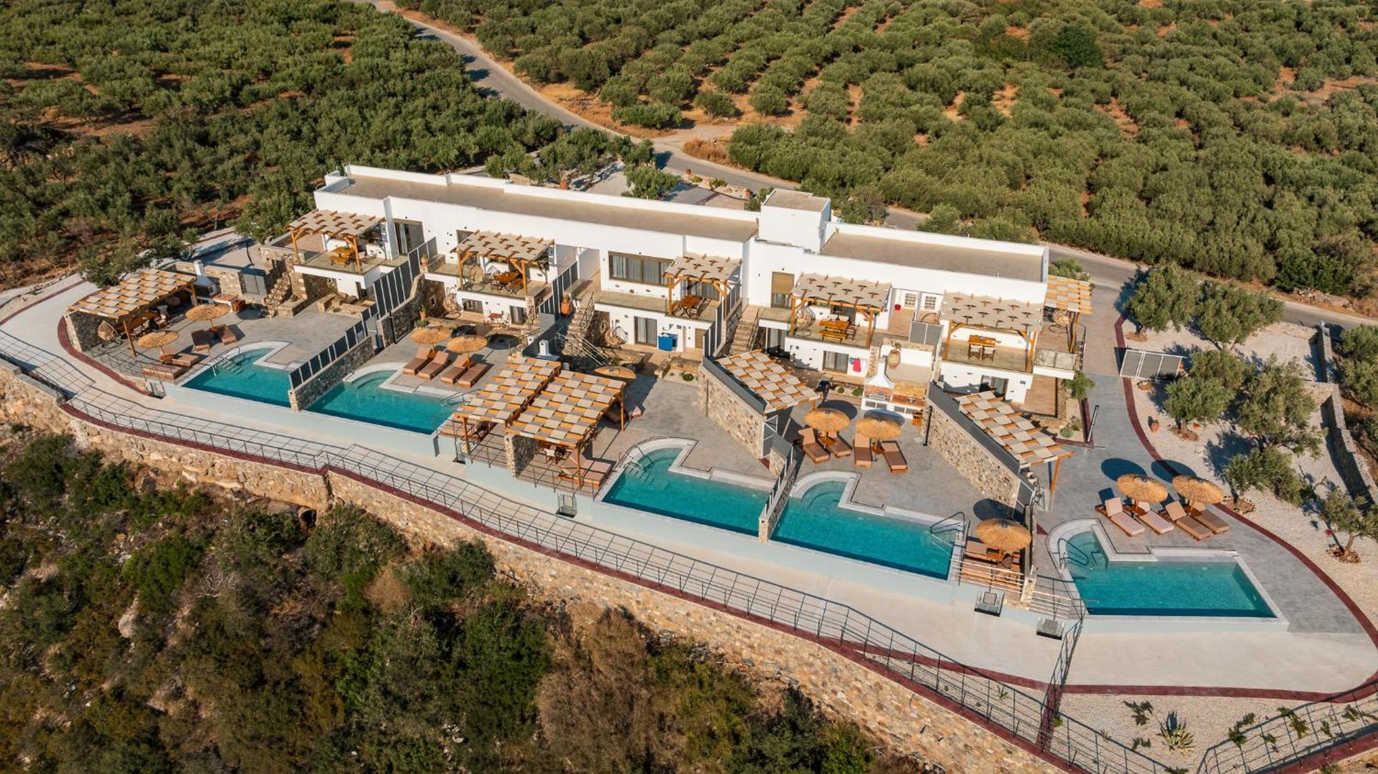 Mediterranean View Villa Makrýgialos エクステリア 写真